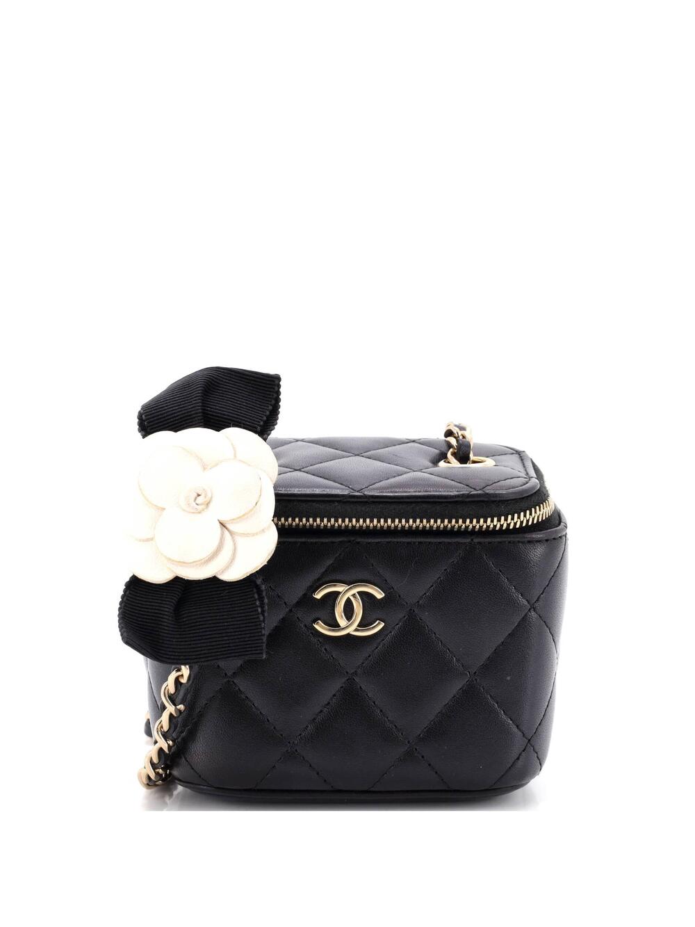 Chanel Camellia Bow Vanity Case With #279004C32B